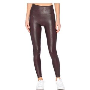Spanx faux leather black leggings